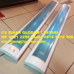 Kap Lampu RM Polos Jumbo Ukuran Besar 2x36 watt